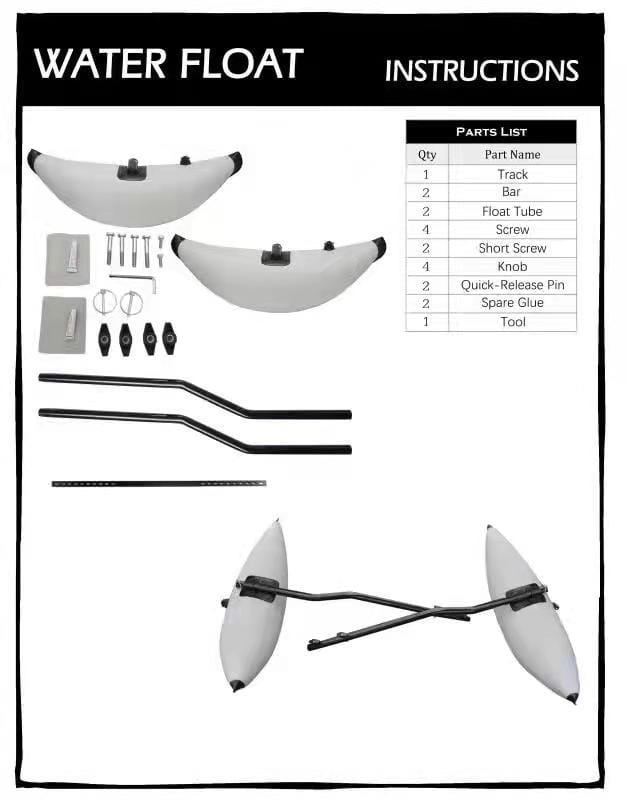 Σύστημα Σταθεροποίησης Καγιάκ με Φουσκωτούς Πλωτήρες (Outrigger Stabilizer System) - Image 3