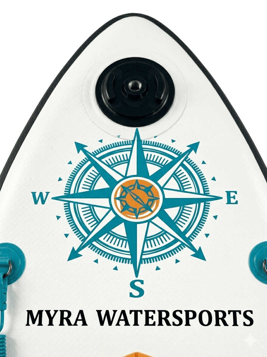 Φουσκωτή Σανίδα SUP MYRA Watersports 10'0" 305mt (Petrol & Grey) Complete Kit με Βάση Action Camera. - Image 5